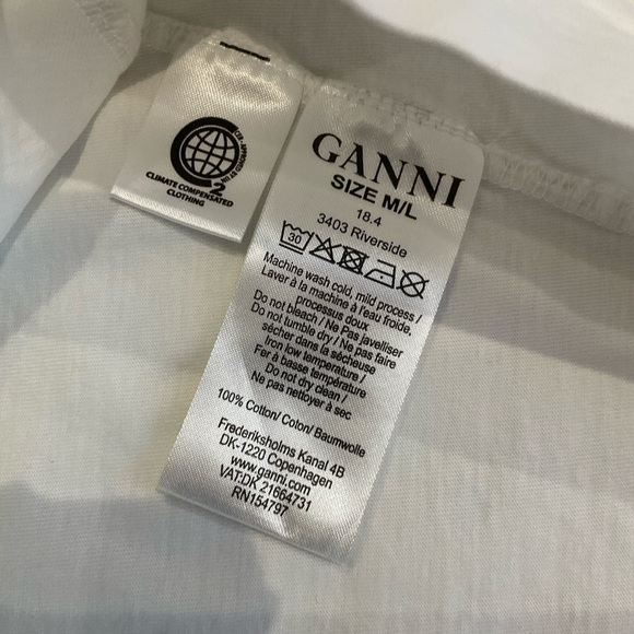 Rare Ganni Western Theme Loose Shirt Size M/L - Picture 10 of 12